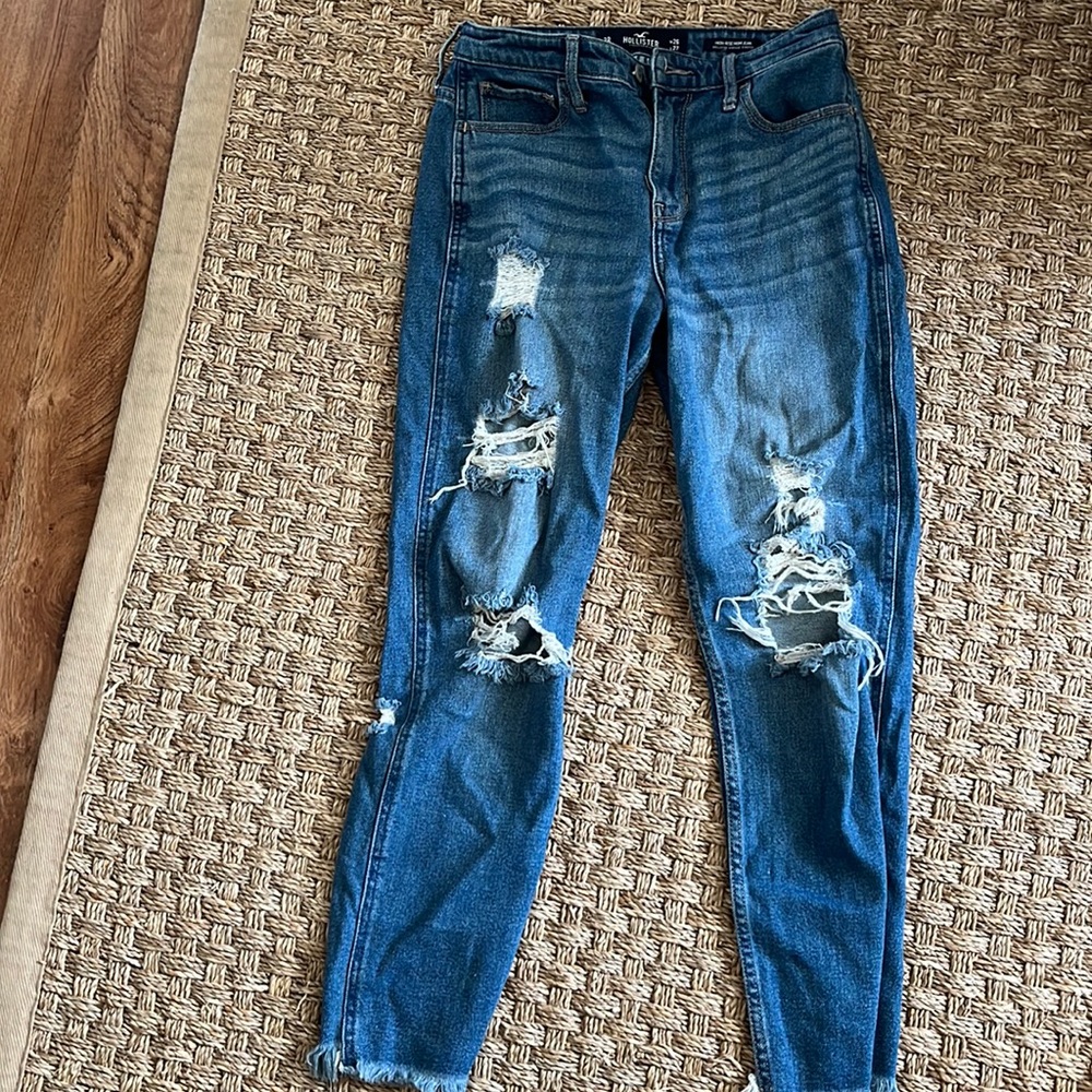 Hollister ripped jeans!